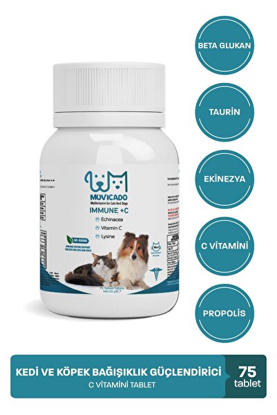 muvicado Immune C Kedi Ve Köpekler İçin Probiyotik Bağışıklık Sistemini Destekleyici Ve Güçlendirici Tablet