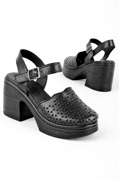 Lal Shoes & Bags Pantofi Kelvin pentru femei din piele naturală cu toc închis...