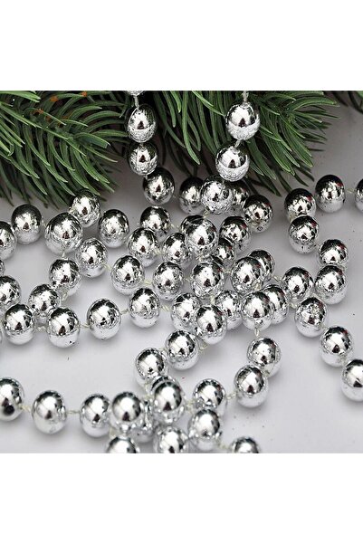 OKTAY SESAL Vip 5 Meters Silver Chain Ornament Silver Christmas Tree Decorati...