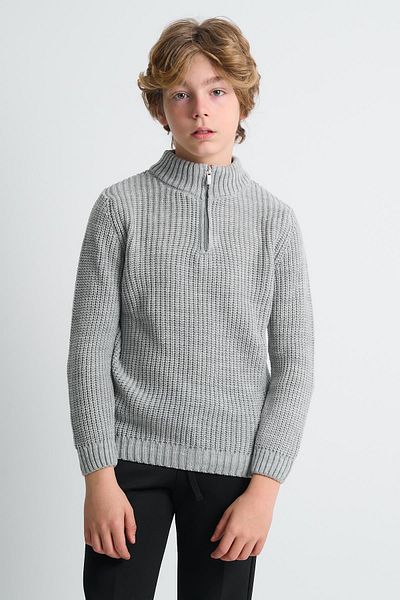 ALEXANDERGARDI Pulover pentru băiat cu guler cu fermoar (C23-7108)
