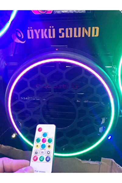 ÖYKÜ SOUND Şook Fiyat 30cm Bas Koruma Kapağı Pixsel Led Kumandalı