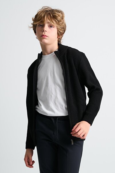 ALEXANDERGARDI Alexandergardı Half Turtleneck Zippered Children's Cardigan (C23-7104)