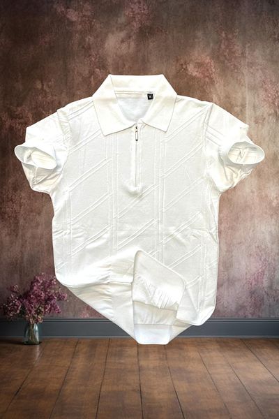 BİRBEYSTORE Ανδρικό πλεκτό T-Shirt Slim Fit Polo Neck