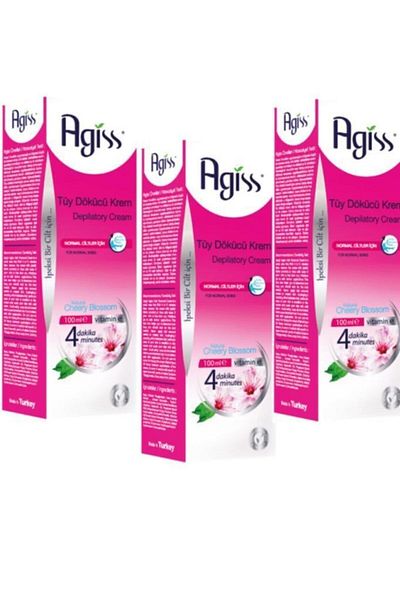AGISS Depilatory Cream 100 ml Normal Skin Set of 3