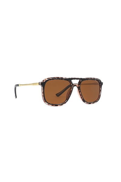 Lee Cooper Men's Polarized Sunglasses Brown Mirror Lens - LC1023C03