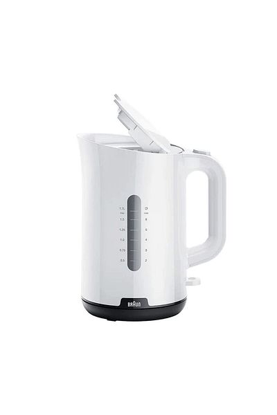 Braun غلاية Breakfast1 سعة 1.7 لتر وقوة 2000 وات WK1100 - بيضاء