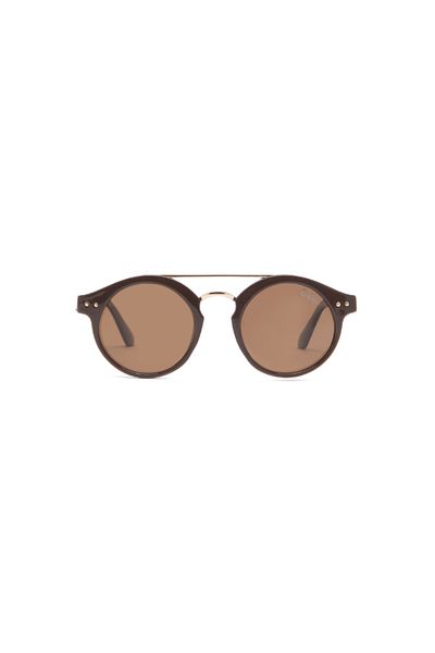 Lee Cooper نظارة شمسية دائرية مستقطبة للأطفال بعدسات بنية - LCK113C02