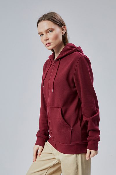 M MOONCOVER Women's Zippered Hoodie and Kangaroo Pocket Comfortable Wear Sweatshirt