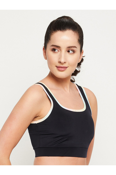 Clovia By Styli Medium Impact Padded Sports Bra with Removable Cups