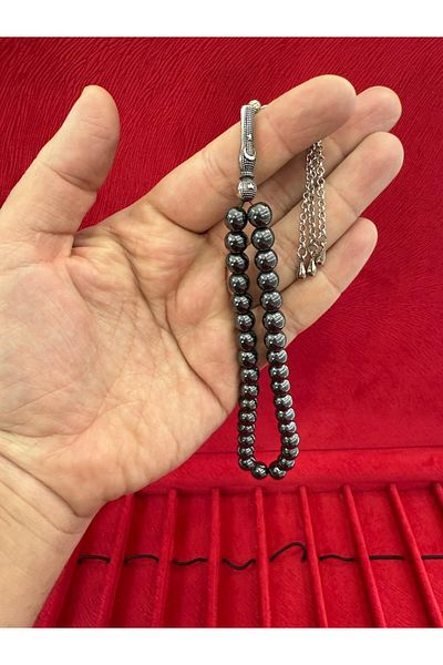 Anemore Collection Hematite Stone Rosary Gift Natural Stone T-804 in Special Box