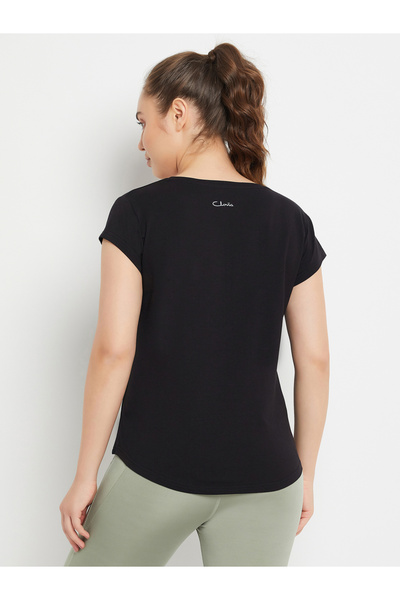 Clovia By Styli Solid Comfort Fit Short Sleeve T-Shirt