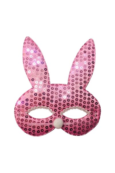 China Bazaar Pullu Pembe Tavşan Göz Maskesi - Kostüm Partileri , Maskeli Balo Aksesuar, Yılbaşı