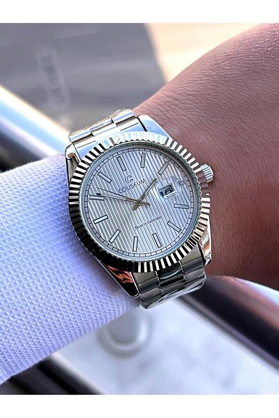Coliseum Steel Cord Calendar Dial Boxed Series Men's Wristwatch Ft.Aas.I008