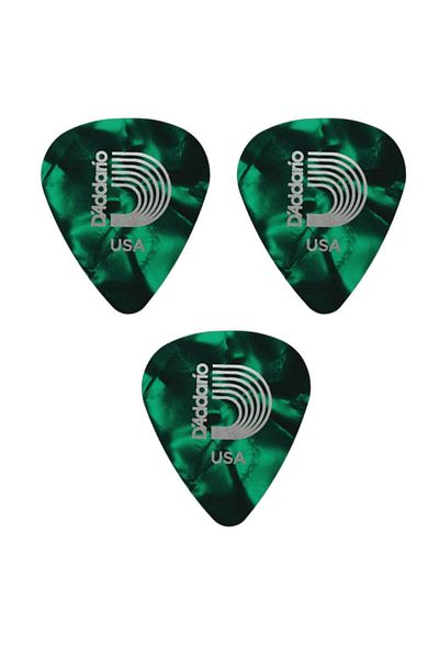 Planet Waves 1Cap4-Gr 3 Pcs Guitar Picks 0.70 mm Green Medium