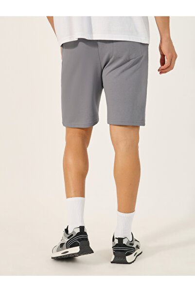 Styli Regular Fit Patch Work Detail Fleece Shorts