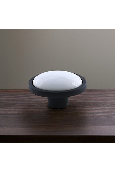 Badem10 Porțelan Sursa Mâner Negru Buton Mobilier Bucătărie Sertar Dulap Dulap Mâner Mâner Metal