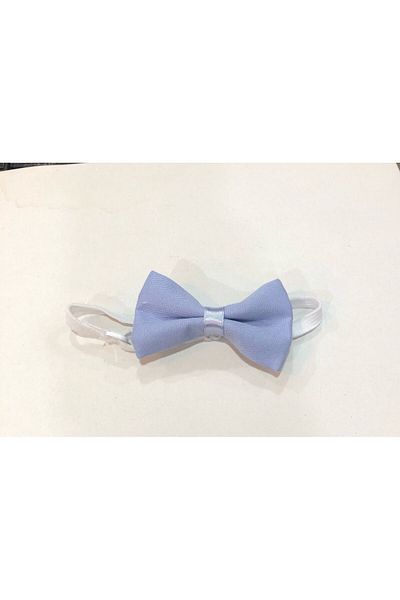 Terry Light Blue Children's Bow Tie