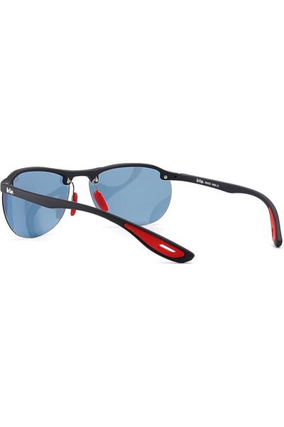 Lee Cooper Men Polarized Sunglasses Matt Dark Blue  Mirror Lens - LC1020C02