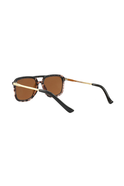 Lee Cooper Men's Polarized Sunglasses Brown Mirror Lens - LC1023C03