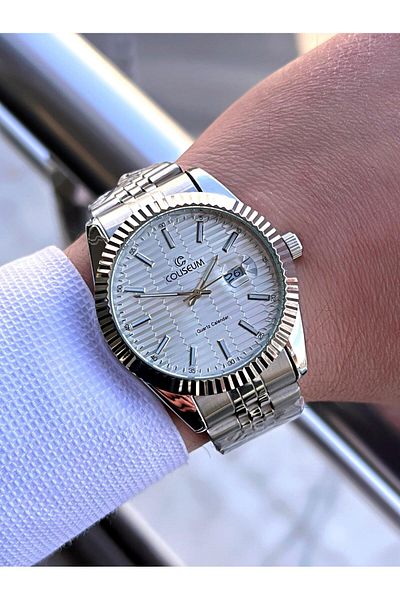 Coliseum Steel Cord Calendar Dial Boxed Series Men's Wristwatch Ft.Aas.I003