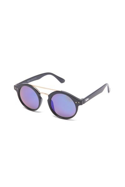 Lee Cooper Kids Round Polarised Sunglasses Green Mirror Lens -  LCK113C01