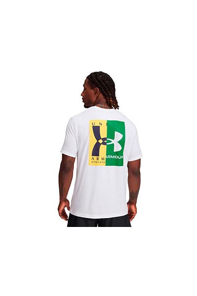 Under Armour Ανδρικό μπλουζάκι casual Ua M 60/40S Evol Logo Ss 1390165 -100 Πολύχρωμο
