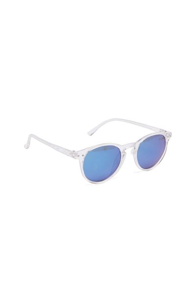 Lee Cooper Kids Round Polarised Sunglasses Blue Mirror Lens -  LCK112C03