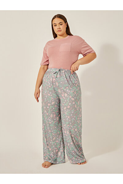 Styli DROP SHOULDER POCKET TEE and FLORAL PRINT PJ SET