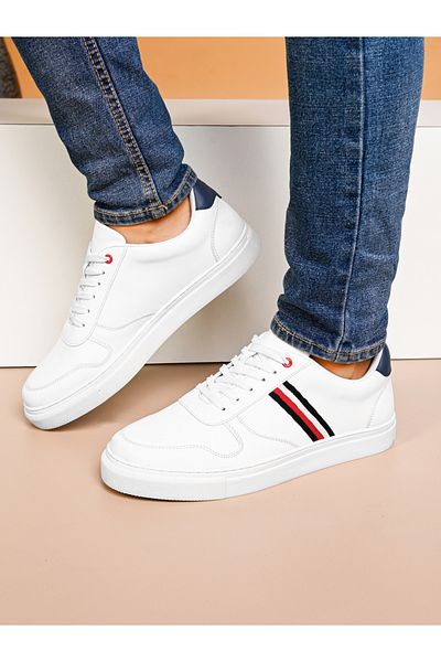 Styli Striped Platform Sole Lace Up Sneakers