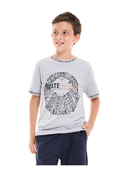 Victor and Jane By Styli Street Style Graphic Print T-Shirt and Shorts Set