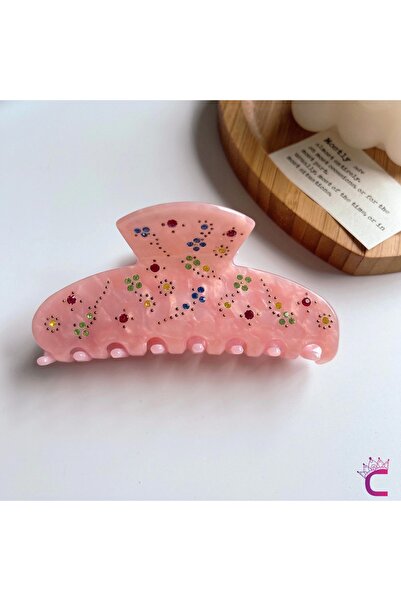 Cinderella هدية نسائية مقاس 10 سم - إبزيم على شكل عظمة من الأسيتات بتصميم خاص...