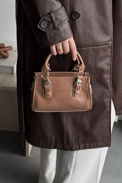 LEONAS Crossbody Women's Bag with Belt Accessory Alberg Powder