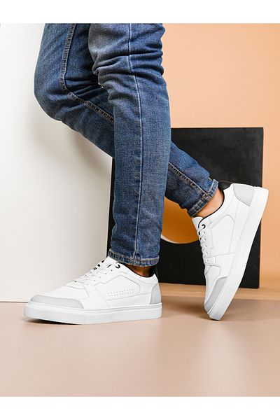 Styli Platform Sole Lace Up Color Block Sneakers