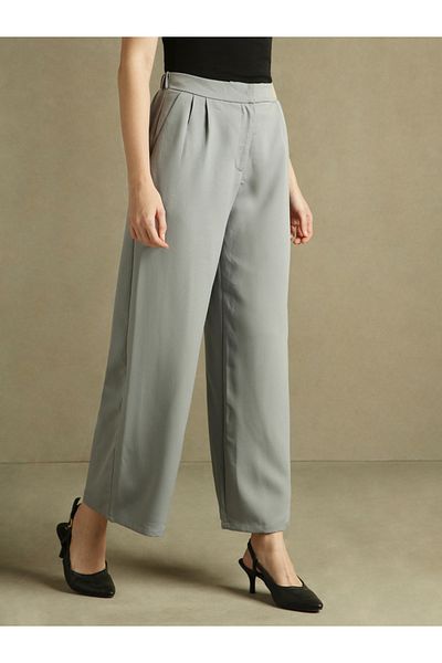 Dennis Lingo By Styli Mid Rise Straight Fit Trousers