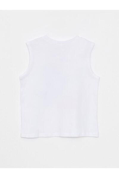 LC Waikiki Crew Neck Printed Cotton Baby Boy Undershirt and Shorts 2-Piece Set (S2)