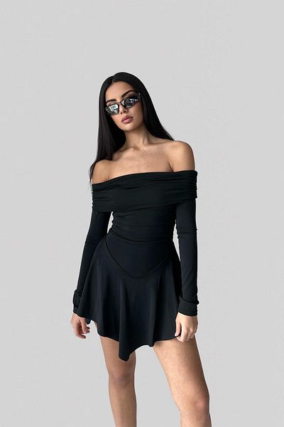 World Fashion Trends 4092 Madonna Collar Shorts Flexible Dress