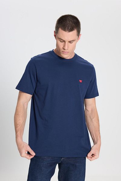 Lee Wrangler Ανδρικό W7NM203877 Μπλουζάκι με μικρό λογότυπο Relaxed Fit / Navy Standard