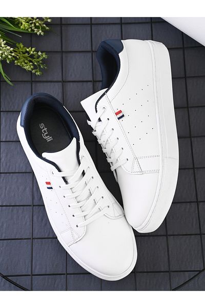 Styli Flat Sole Lace Up Sneakers