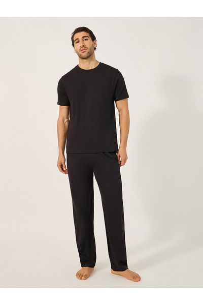 Styli Set of 2 - Solid Round Neck T-Shirt and Pyjama Set