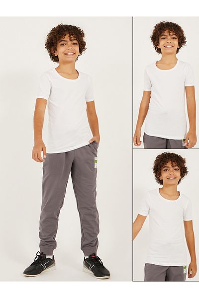Styli Boys pack of 2 short sleeve vest