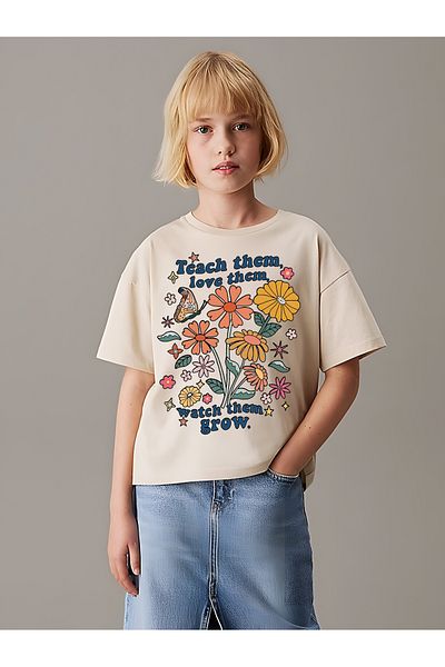 uyguntarz Children Teach Them Open Cotton Tshirt