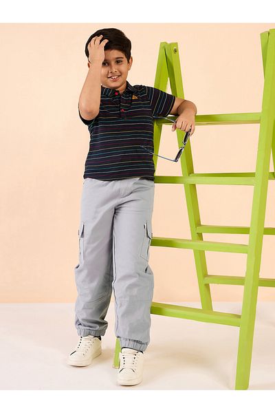 Stylo Bug By Styli Solid Drawstring Waist Cargo Joggers