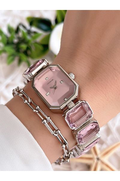 Coliseum Vintage Serial Stone Cord - Wristwatch and Bracelet Set Cl8888.S06