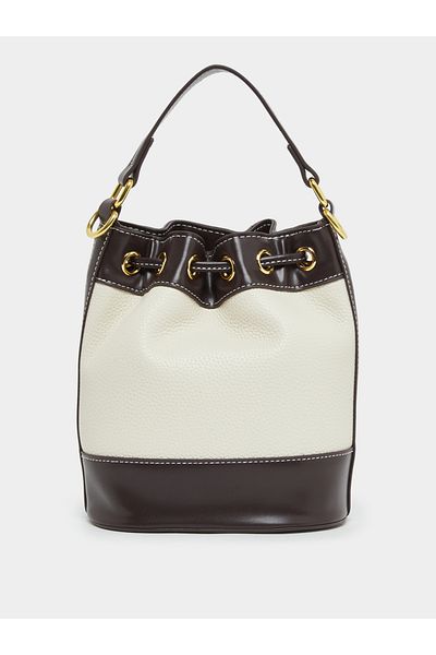 Styli Dual Tone Handbag with Drawstring