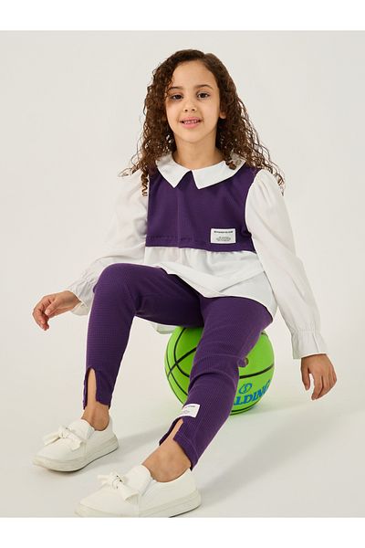 Styli 2in1 Style Collared Shirt and Leggings Set