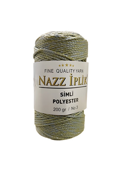 Nazz Fir de tricotat manual din poliester cu sclipici 200 gr