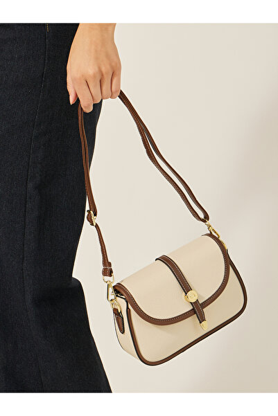 Styli Contrast Panel Crossbody Bag with Adjustable Strap