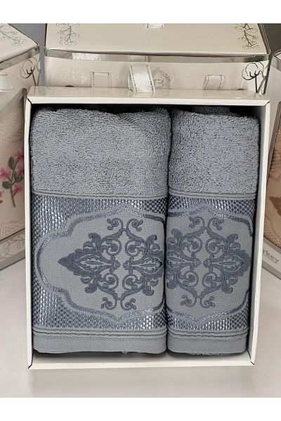 Zenila 2-Piece Bath and Hair Towel Set - Turkish Bath Set |   Soft, Fast Drying and Durable