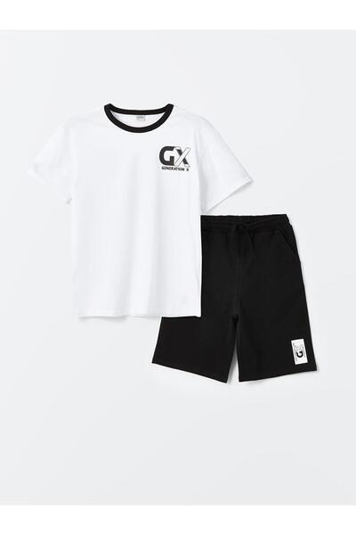 LC Waikiki Comfortable Fit Boys T-Shirt and Shorts (S4)