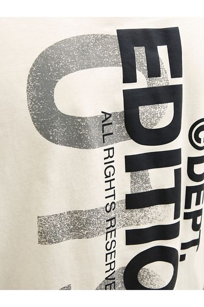 Jack & Jones تي شيرت بطبعة شعار ورقبة دائرية